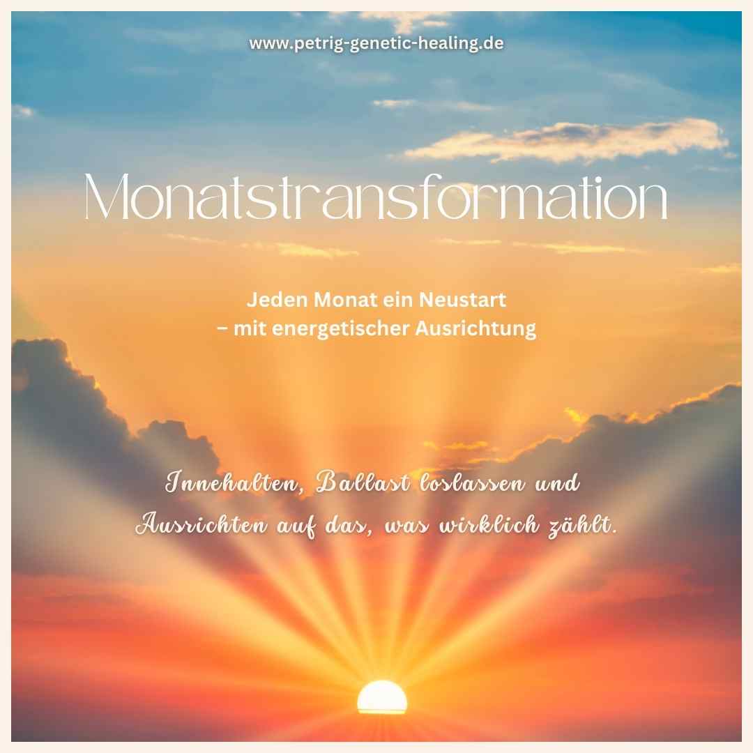 Monatstransformation: Dein kraftvoller Neustart jeden Monat